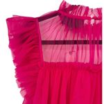 Anthropologie NWT Sunday in Brooklyn Pink Ruffle Tulle Blouse Top Size Small Photo 11