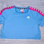 Kappa Blue  cropped short sleeve t shirt tank top size medium Photo 1