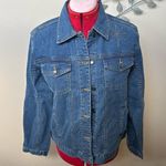 Embellished jean jacket Small NWOT Blue Photo 0