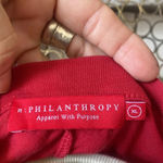 n:philanthropy Red distressed cut out n: philanthropy t shirt size extra large Photo 6