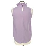 J.Crew  Lavender Sleeveless Ruffle High Neck Blouse Size XS Photo 6