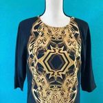 Ellen Tracy ⭐️ New with tags  Womens black and gold 3/4 Sleeve Lined shift dress Photo 1