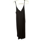Z Supply  Women's Black Scoop Neck Cropped Length Flared Jumpsuit Size Large Photo 5