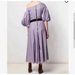 Natasha Zinko Women's‎ Purple Checkered 100% Cotton Midi Dress US8 Size 8 Photo 1