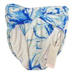 CALIA Womens High Waisted Tie Dye Bikini Bottoms Size XS Beach Swim Modest Blue Photo 0