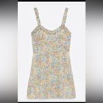 ZARA  Floral Printed A Line Ruffle Summer Mini Dress S Photo 11
