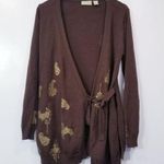 J.Jill 100% Wool Brown Cardigan Photo 0