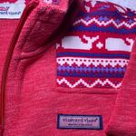 Vineyard Vines  Red Pullover with Whale Pattern Photo 2
