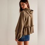 We The Free x Free People Reese Layered Military Utility Cargo Denim Jacket | M Photo 3