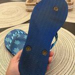 Vera Bradley Blue Flip Flop Sandals sz 7-8 Photo 5