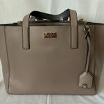 Kate Spade Authentic Gorgeous Light Gray/Taupe Leather Bag Purse πΊπΊ Photo 0