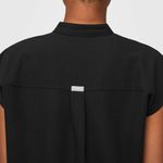 FIGS  Rafaela Oversized Scrub Top in Black, Size Small Photo 3