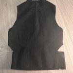 Lululemon Black Sleeveless Zip-Up Women's Top Open Back Photo 0