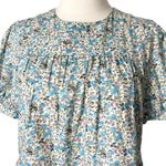 Tuckernuck Hyacinth House Quinn Blue Floral Mini Dress 100% Cotton Size XS Photo 2