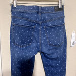 EXPRESS  Size 2R Women's Jeans Denim Polka Dot Ankle Legging High-Rise Skinny Photo 5