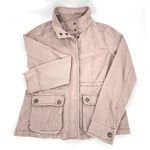 Aeropostale  Women's XS Full Zip Up Bomber Jacket Light Pink Long Sleeve Cotton Photo 0