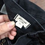 Madewell  Rigid Denim A-line Skirt black mini grommet Photo 10