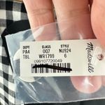 Madewell  Black White Gingham V-Neck Mini Vest Dress Button Front Size 6 NWT Chic Photo 6