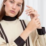 & Other Stories & Other Stories Satin Polo Shirt - Size 2 Photo 1