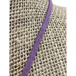 Lia Sophia  Serendipity Necklace Retired Matte Gold Tone Purple Leather Adj 19" Photo 2