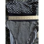 Anne cole Swimsuit Navy/White Stripe/Polka Dot One Piece Size 10 Vintage NEW Photo 4