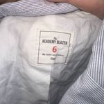 Gap blue pinstripe size 6 preppy professor Academy blazer Photo 2