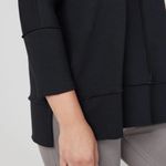 Spanx  Perfect Length Top Long-sleeve Size Medium Black Shirt Stretchy Photo 2