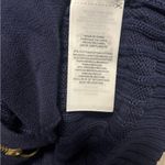 Ralph Lauren Lauren Navy Zip-Up Sweater with Gold Accents Size Large Photo 2