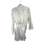 Victoria's Secret  Vtg Y2K White Beaded Lace Satin Lingerie Robe Set Bride Honeym Photo 3