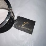 G by Gennaro Black Sparkle Spring Open Cuff Bracelet Silver Photo 5