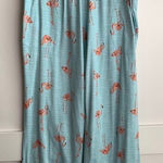 Unknown Brand Blue Flamingo Cotton Pajama Pants Photo 0