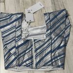 Koch  Cecilia Top in Metallic Chambray Stripe  Size XS.  NWT Photo 3