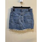 AGOLDE QUINN HI RISE MINI SKIRT Medium Wash RAW CUT HEM 27 Photo 3