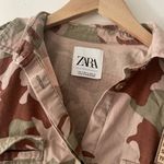 ZARA  SPR-19 Camouflage Print Button Down Jacket Top Photo 3