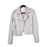 Anthropologie By Light Pink Expressway Moto Jacket Size M Photo 3