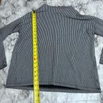 ZARA  mock neck Striped pullover long sleeve shirt top size small black white Photo 4