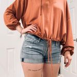 Aeropostale Denim Midi Shorts  Photo 0