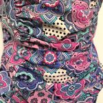 Assets by Spanx Paisley Floral Purple Blue Swimsuit Size Medium EUC #7969 Photo 5