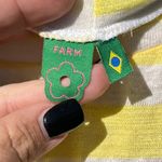 Farm Rio  Yellow White Striped Drapey Top Size L Photo 2