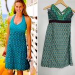 Athleta  Go Anywhere Halter Dress 4 Geometric Travel Athleisure Beach‎ Hippie Photo 1