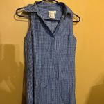 Finley Matthew checkered sleeveless dress small Blue Photo 3