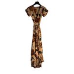 Christy Dawn  the Autumn maxi wrap peach floral dress size XS Photo 1
