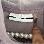 DKNY  light purple velvet hoodie size small fits med also Photo 1