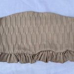 ZARA Ruffled Crop Strapless Top Size M NWOT Photo 0