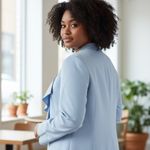 Tahari Light Blue Blazer  brand Photo 1