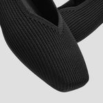 Vivaia Margot Square Toe Mary Jane Flats Black Shoes EU 37 US 6.5 Photo 3