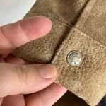 Y2K The Dress Barn suede leather jacket snap front tan women's size XL western Photo 2