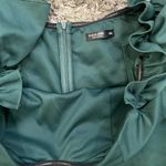 SheIn Curve High Low Off The Shoulder Ruffle Dress in Green, Size 2XL Photo 1