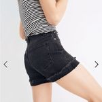 Madewell High Rise Denim Button Through Boyshorts 29 Women’s Faded Black EUC. Photo 4
