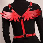 Red Wings O Ring Harness Belt New Photo 0